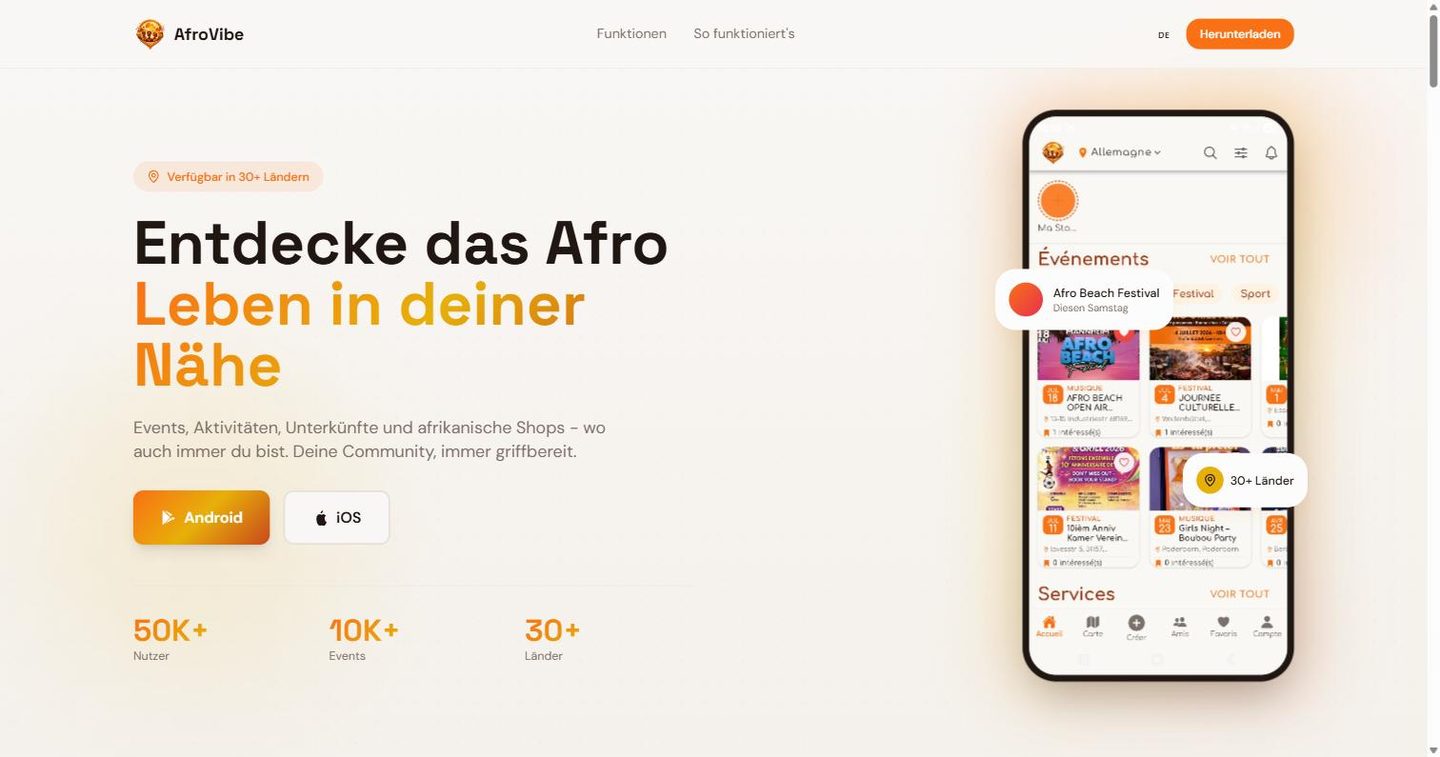 Afrovibe — Startseite